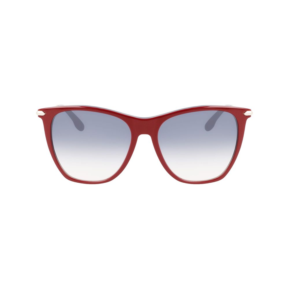 Victoria Beckham Burgundy Acetate Sunglasses