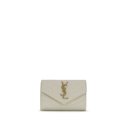 Saint Laurent Beige Calf Leather Bos Taurus Wallet