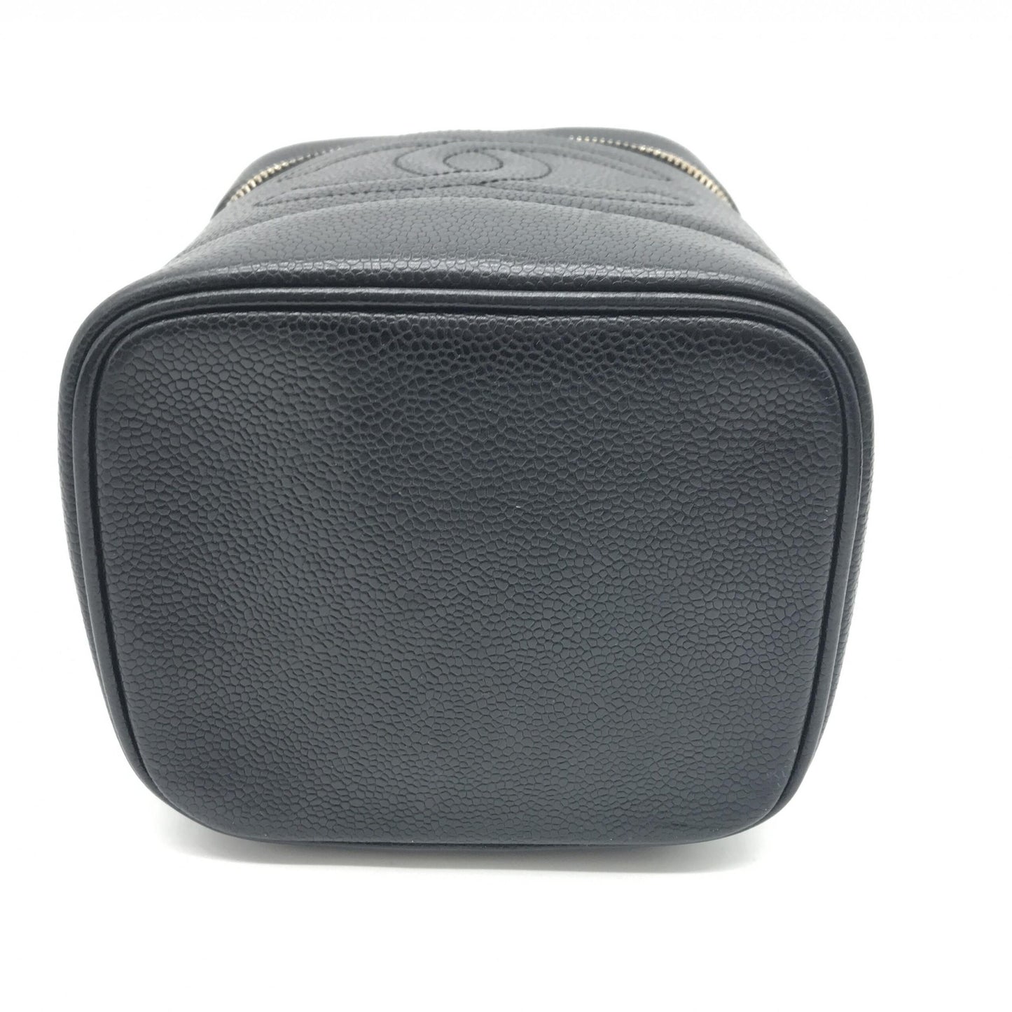 Chanel Caviar Leather Vanity Handbag In Black
