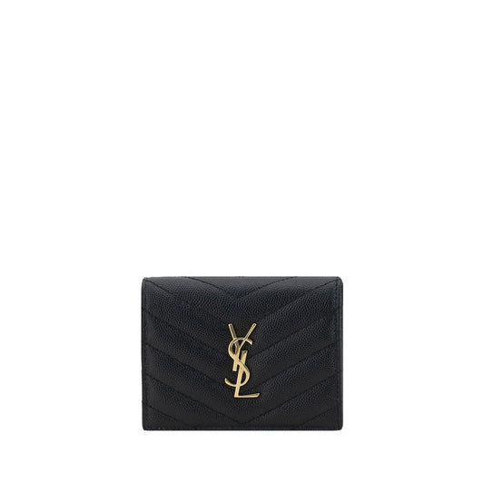 Saint Laurent Black Lamb Ovis Aries Aries Wallet