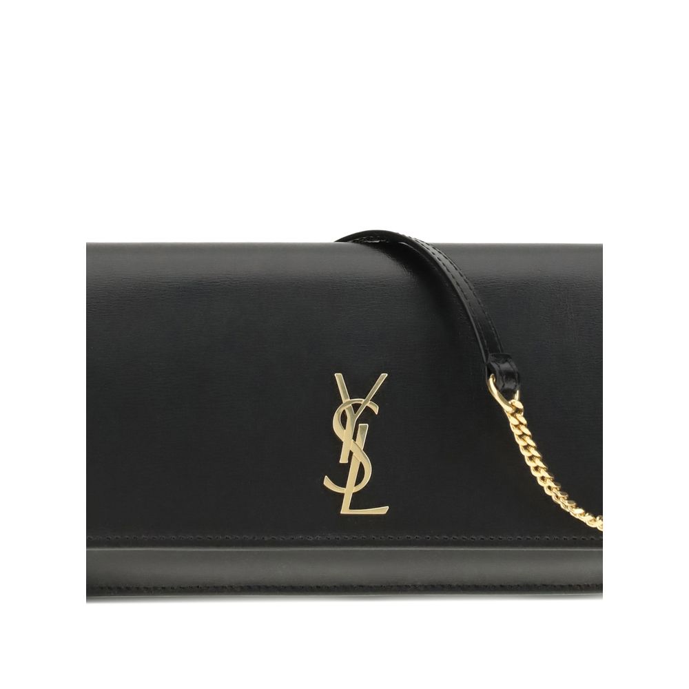 Saint Laurent Black Calf Leather Bos Taurus Shoulder Bag