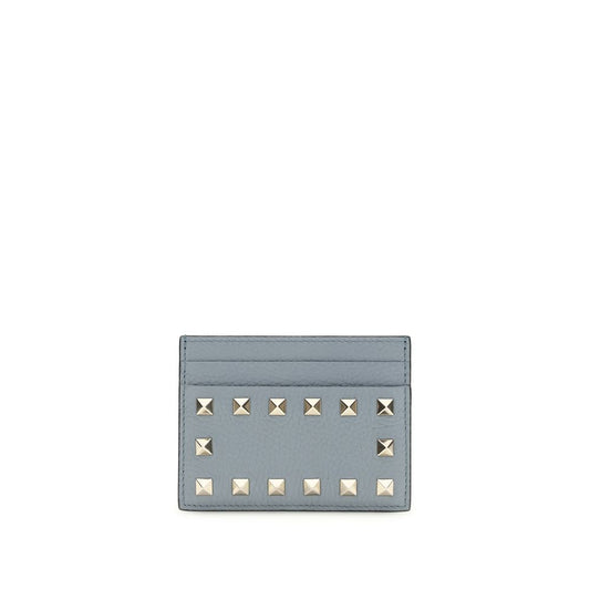 Valentino Garavani Blue Calf Leather Bos Taurus Wallet