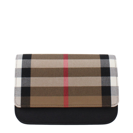 Burberry Beige Fabric Clutch Bag