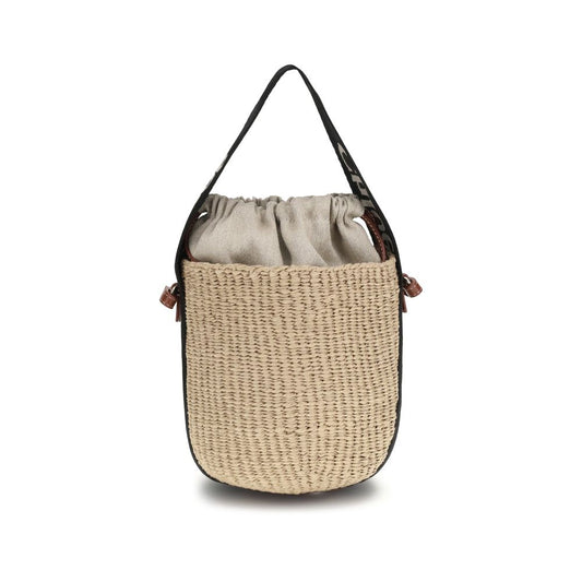 Chloé Beige Raffia Backet Bag