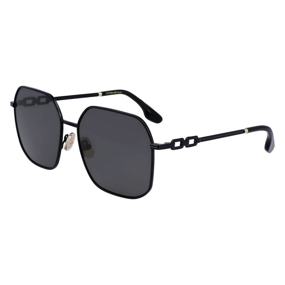 Victoria Beckham Black Metal Sunglasses