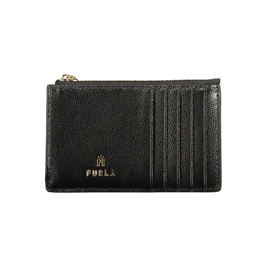 Furla Black Leather Women Wallet