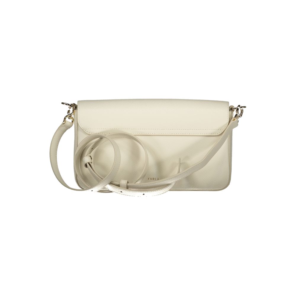 Furla Bianco Pelle Women Handbag